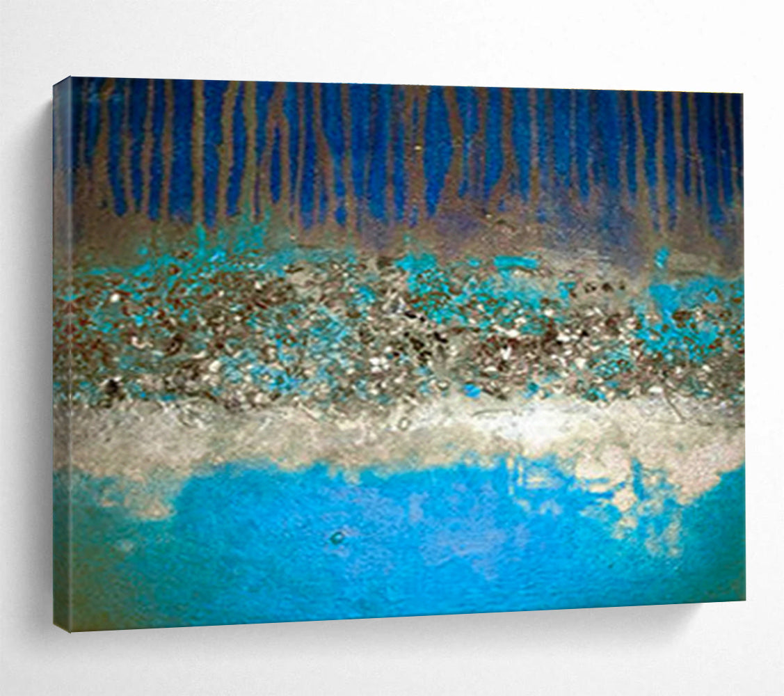Customized Large Abstract Hand Painting for Dental Surgery Center DLZ2769