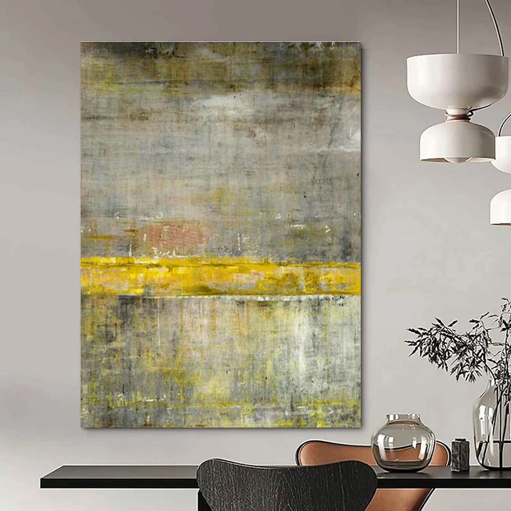 Grandiose Custom Hand-Painted Abstract Canvas - Baroque Splendor for Opera Houses’ Green Rooms  DLZ0310