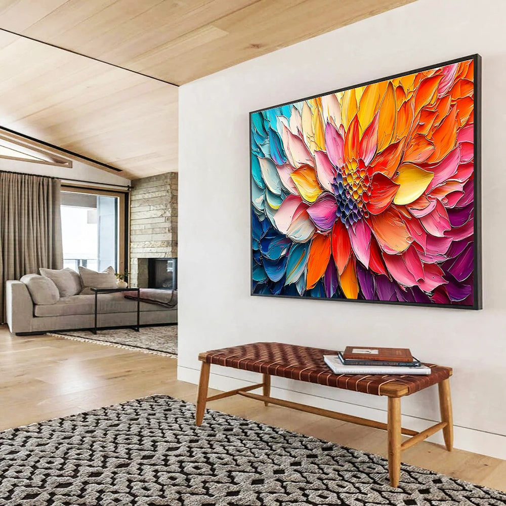 Customizable Extra Large Hand-Painted Abstract Painting for Living Room DLZ3250