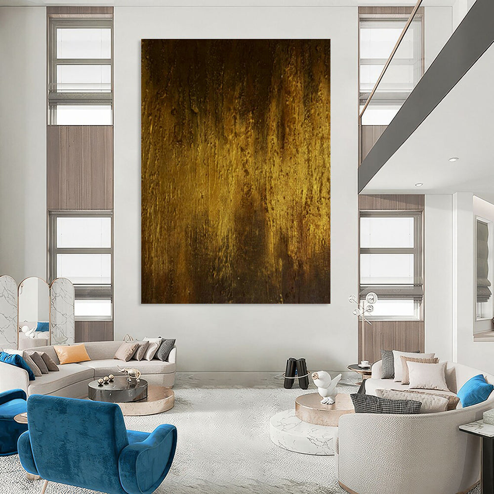 Immense Custom Hand-Painted Abstract Art for Historic Lighthouse Keepers' Quarters  DLZ0031