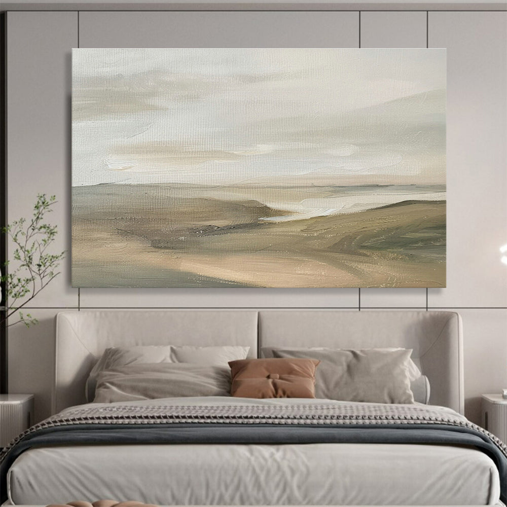 Bespoke Vertical Urban Aquarium Research Center Oversized Abstract Hand-Painted Mural DLZ2631