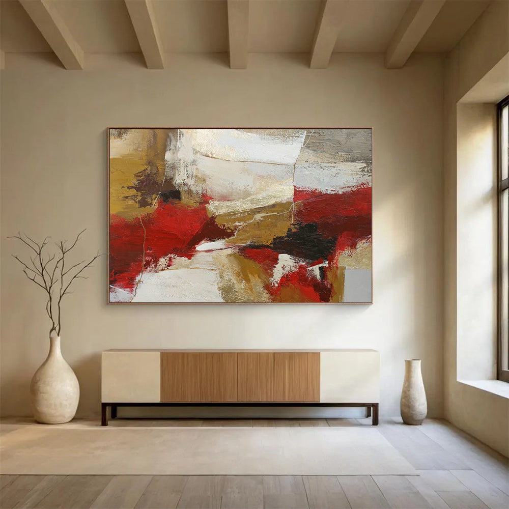 Large Custom Abstract Hand-Painted Art for E-learning Content Creation Center DLZ2890