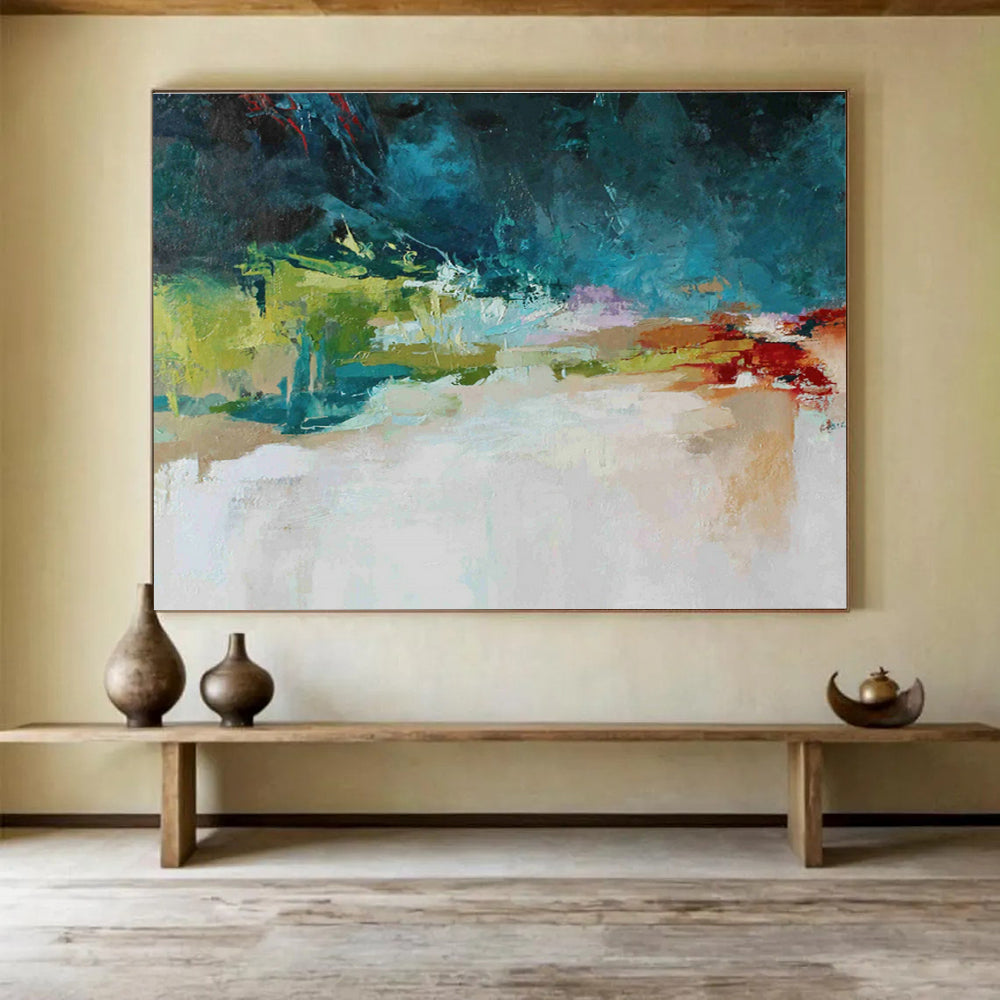 Large-Size Custom Abstract Hand Painting for Online Gaming Community Management Center DLZ2894