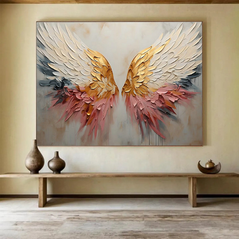 Big Hand-Painted Abstract Art, Australian Aboriginal-inspired for Rustic Interiors DLZ3247