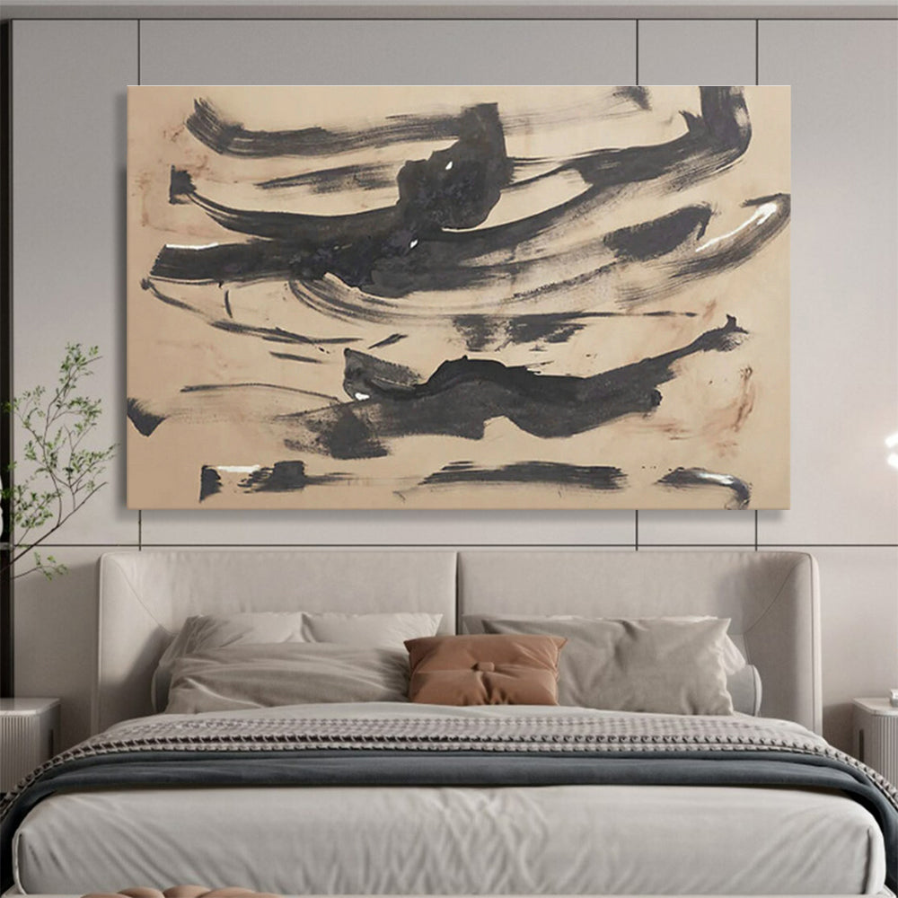 Large Custom Abstract Hand-Painted Art for Urban Vertical Farming Crop Disease Resistance Breeding Center DLZ3119