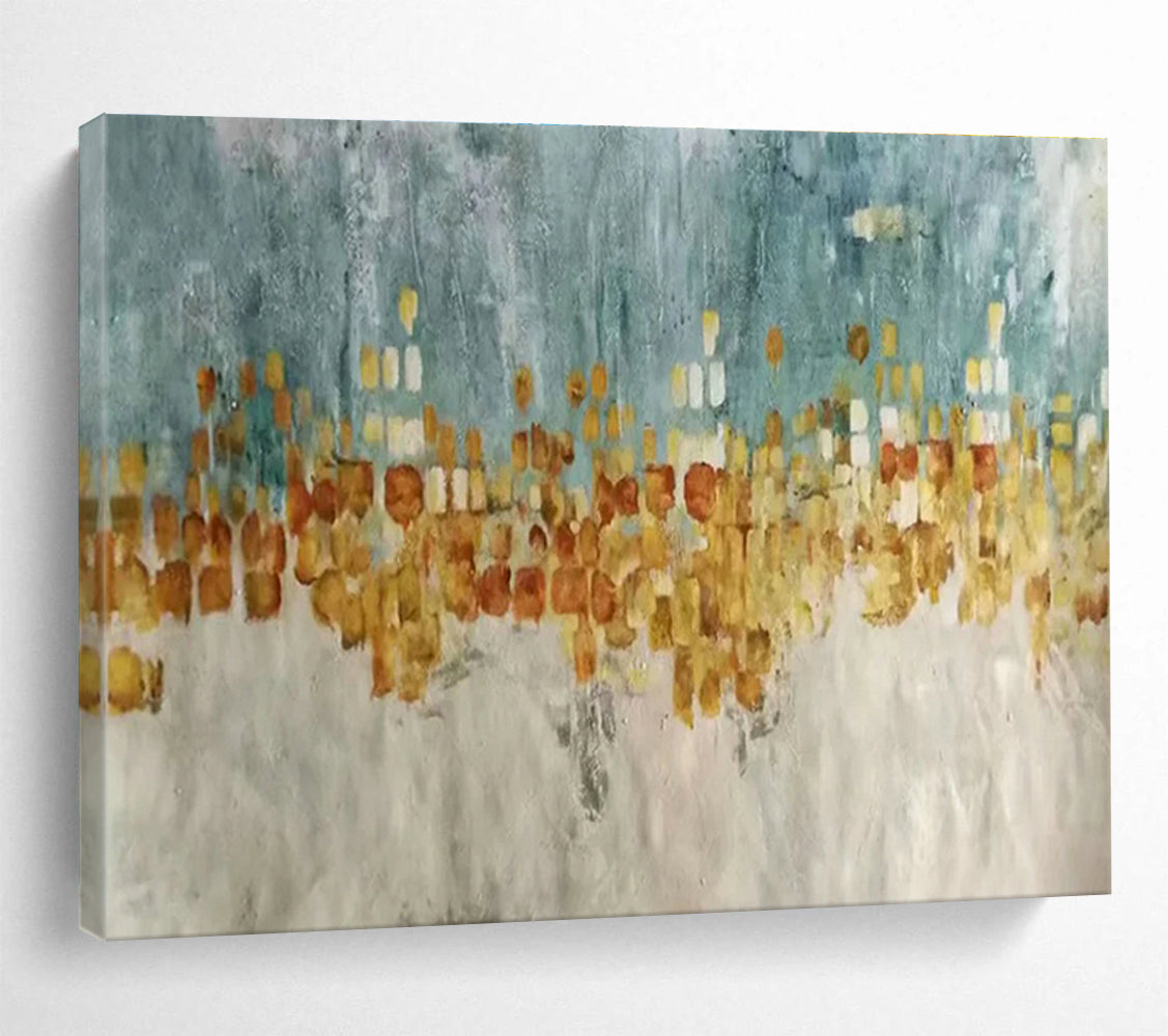 Oversized Hand-Painted Abstract Canvas, Bold Expressive Art for Hotel Lobbies DLZ3225