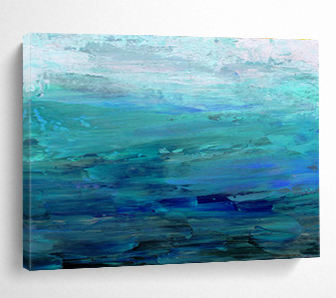 Oversized Custom Hand-Painted Abstract Art for Medical Transcription Service Office DLZ2776