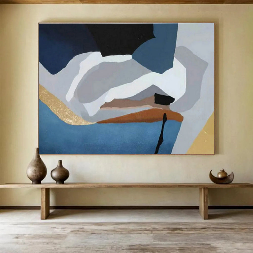 Tailored Hyper-Speed Maglev Maintenance Facility Giant Abstract Hand Painting DLZ2557