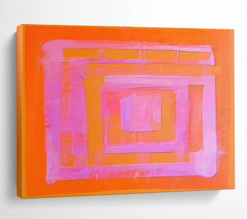 Customized Large-Scale Abstract Hand Painting for Leatherworking Studio DLZ2752