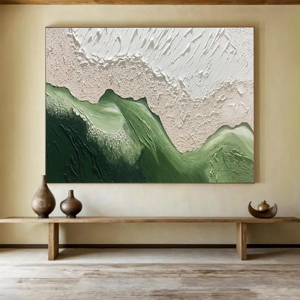 Big Custom Hand-Painted Abstract Canvas for Hotel Lobbies DLZ3258