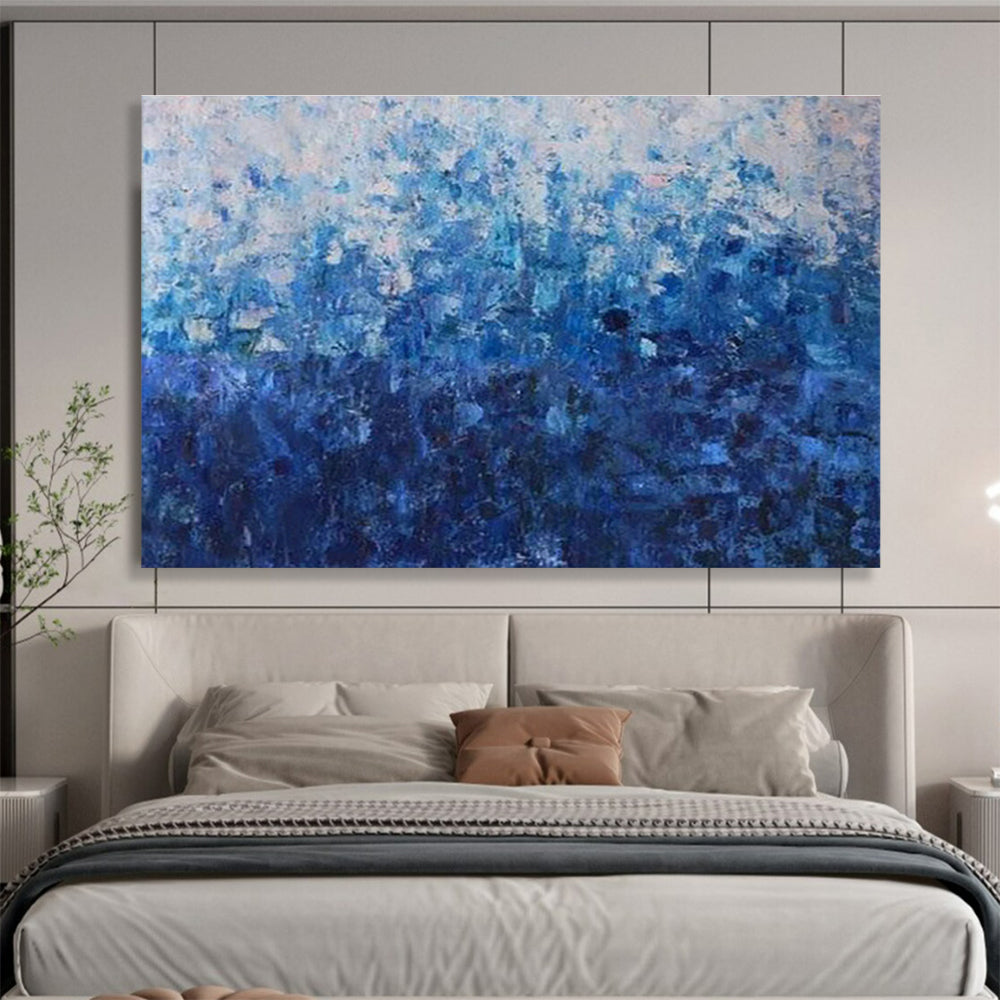 Large-Size Custom Abstract Hand Painting for Urban Vertical Farming Aquaponics System Integration Facility DLZ3044