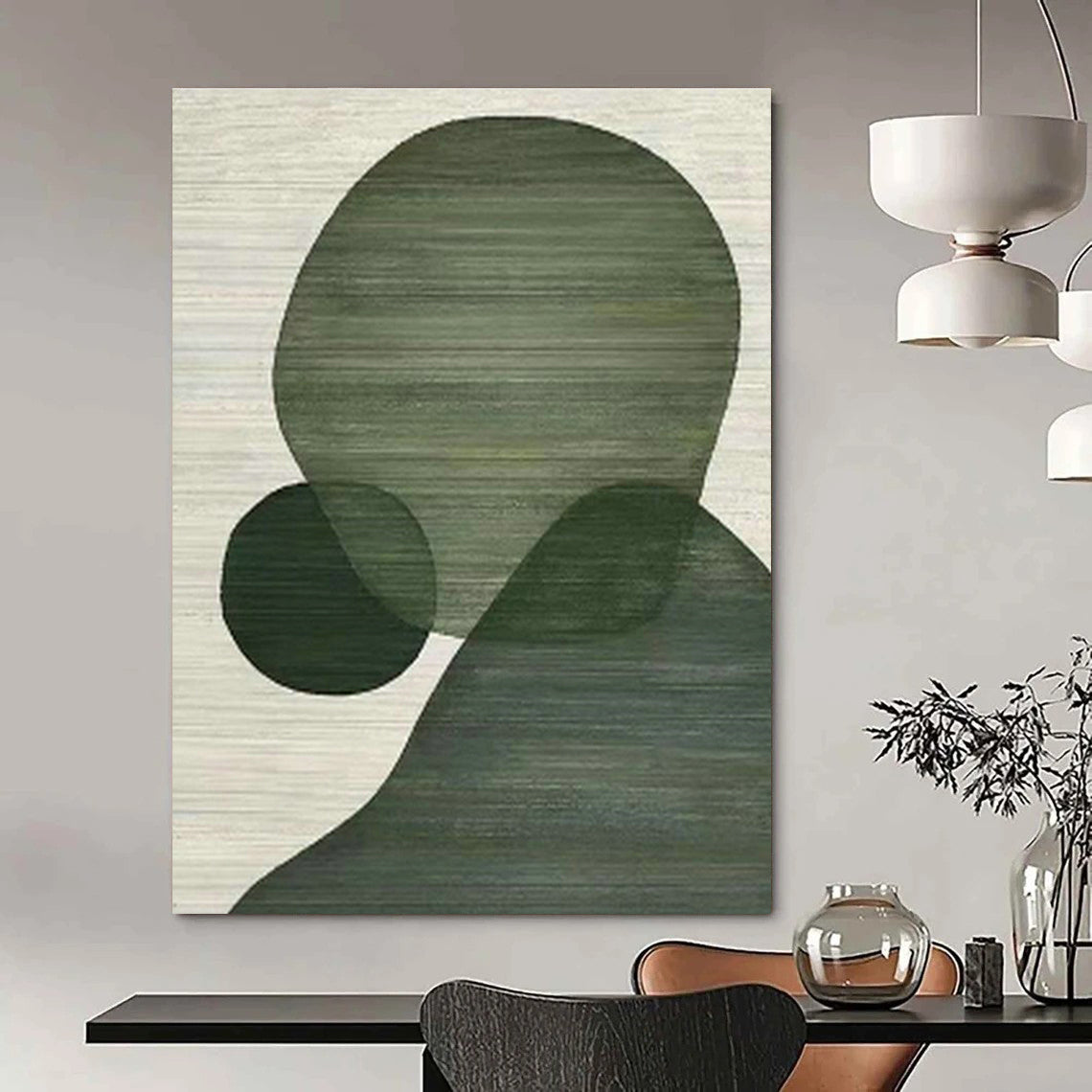 Gigantic Custom Hand-Painted Abstract Art - Historical Elegance for Presidential Libraries  DLZ0257