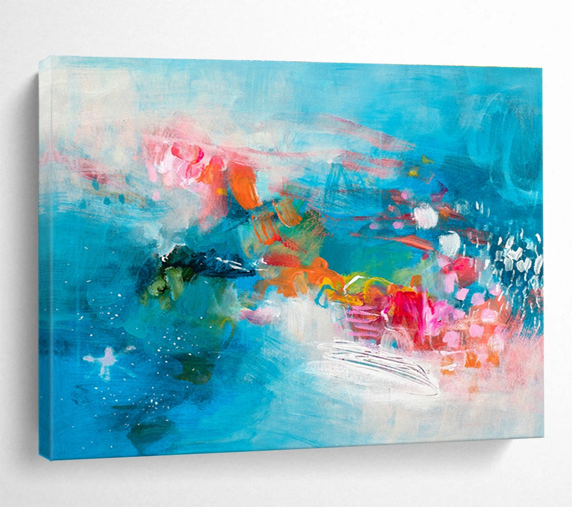 Concrete Base Custom Hand-Painted Abstract Art for Urban Galleries and Industrial Interiors
