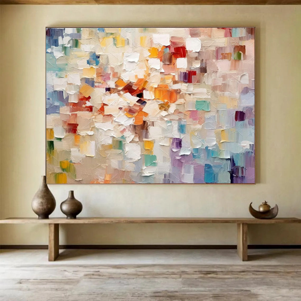 Oversized Handmade Abstract Wall Art, African-inspired for Exotic Interiors DLZ3246