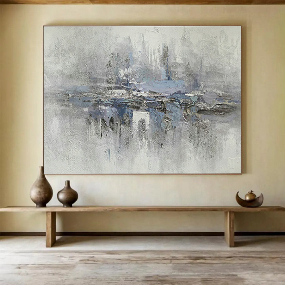 Large-Size Custom Hand-Painted Abstract Painting for Veterinary Clinic DLZ2733