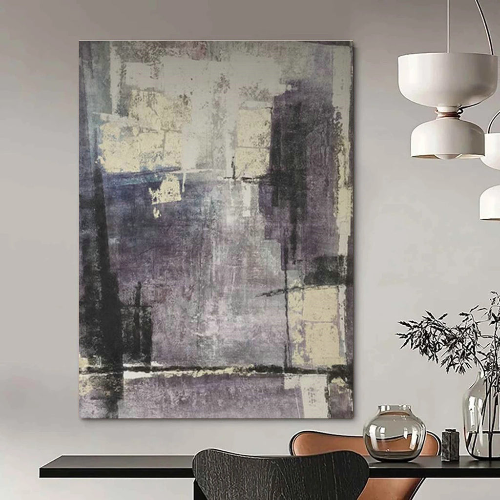 Grand Custom Hand-Painted Abstract Canvas - Inspiring Atmosphere for Coding Bootcamps  DLZ0188