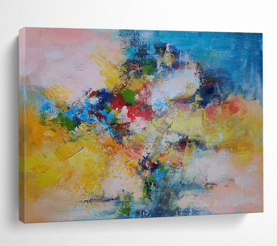 Customizable Rooftop Garden Abstract Hand Painting