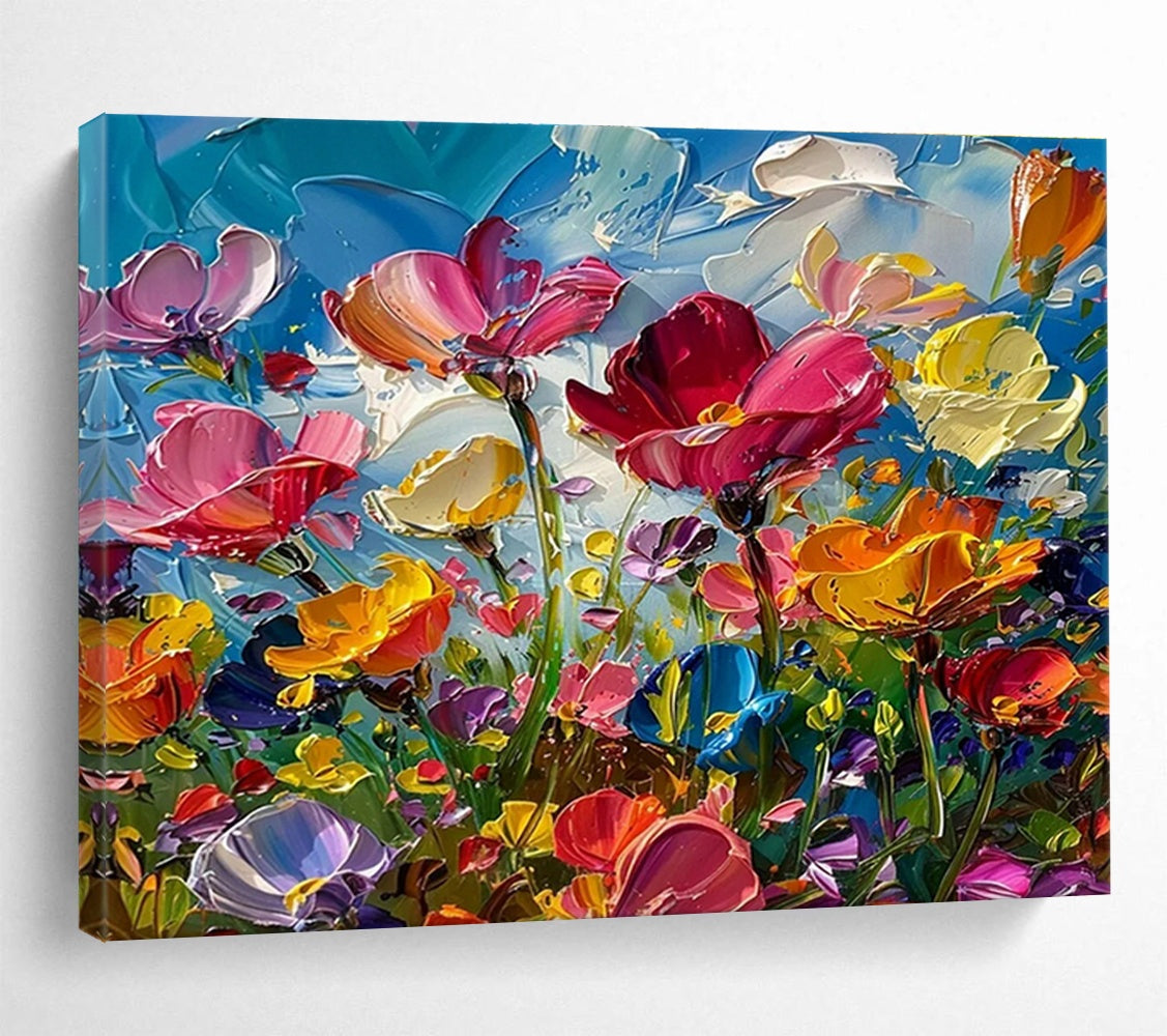 Customized Large Abstract Hand Painting for Underwater Noise Pollution Source Identification and Mitigation Project DLZ3178