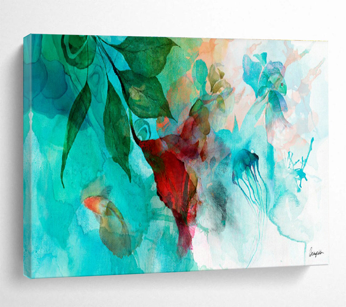 Oversized Custom Hand-Painted Abstract Art for Riverboat Classroom DLZ2922