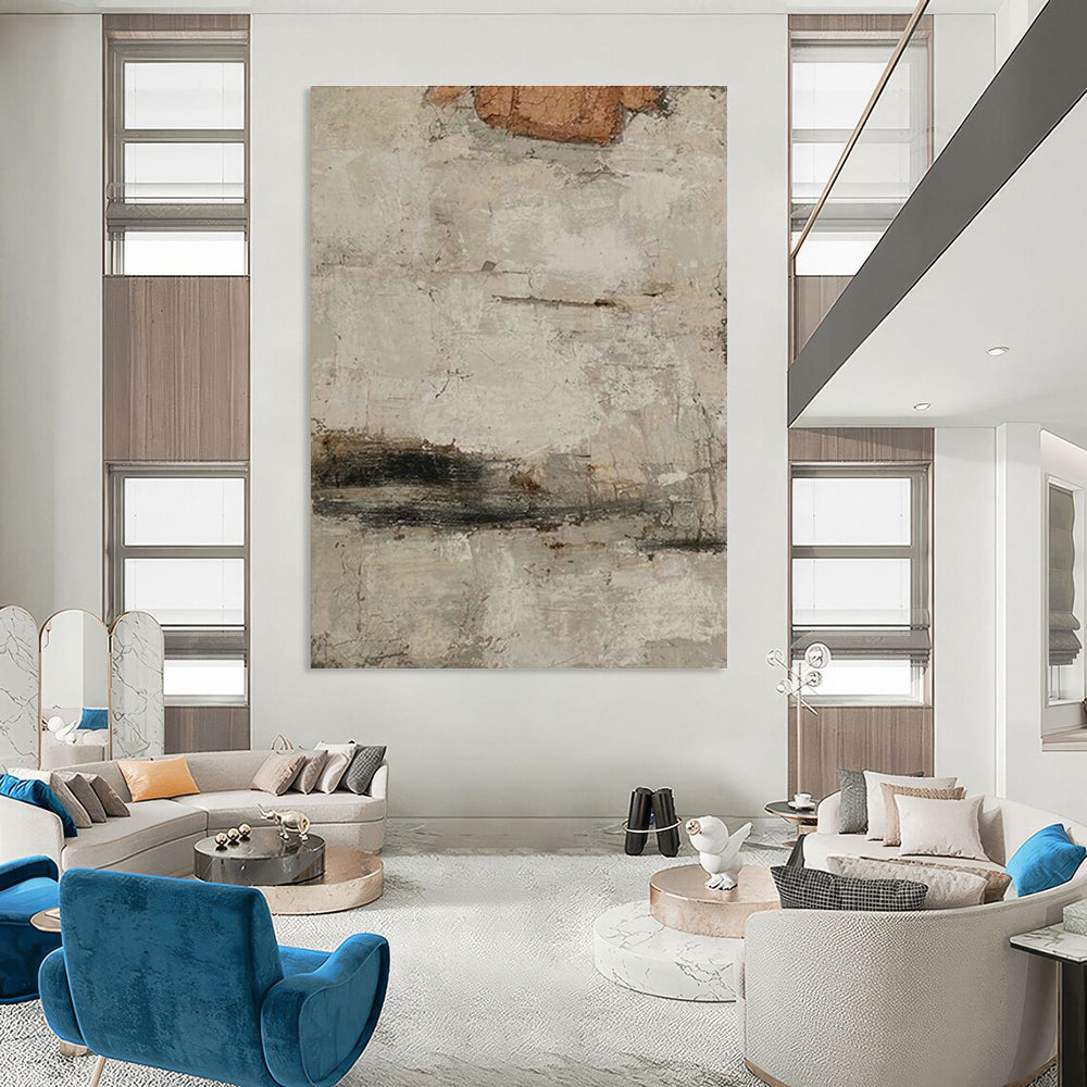 Vast Custom Hand-Painted Abstract Painting - Inspiring Decor for Aviation Terminals  DLZ0183