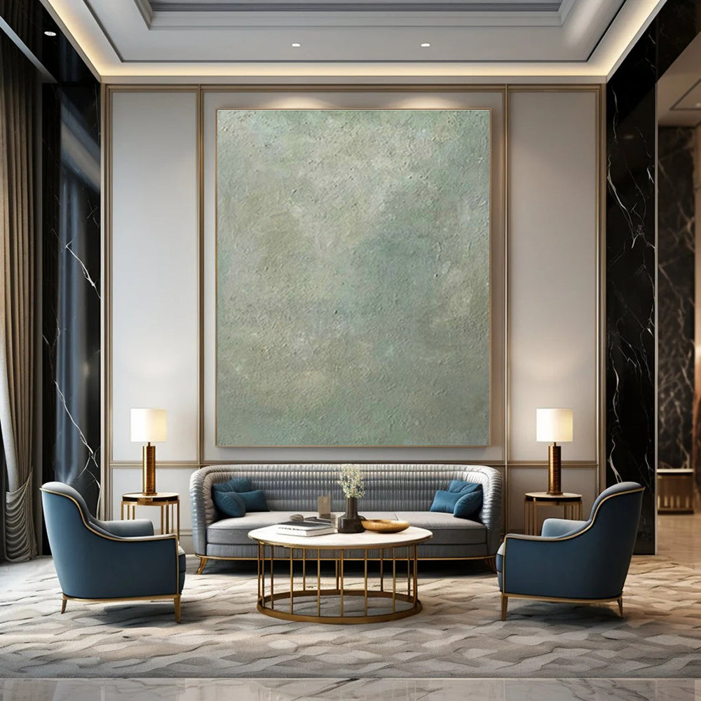 Enormous Custom Hand-Painted Abstract Painting - Mystical Allure for Crystal Healing Centers  DLZ0234