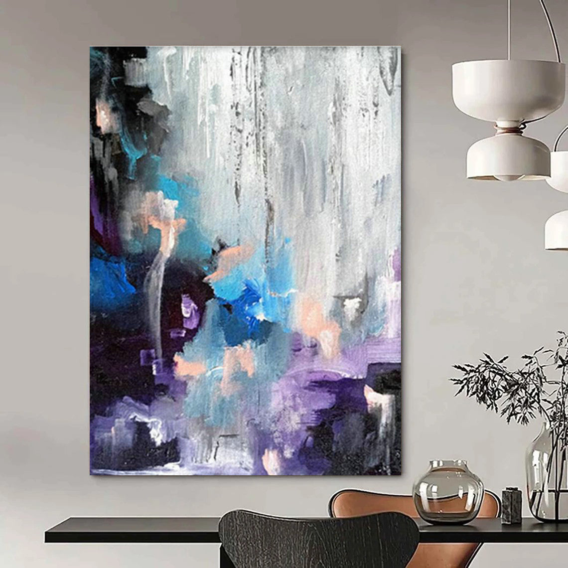 Huge Customizable Handmade Abstract Painting for DIY Craft Workshops  DLZ0069
