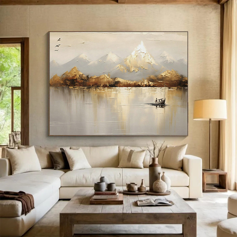 Custom-Made Vertical Factory Large Abstract Hand Painting DLZ2542