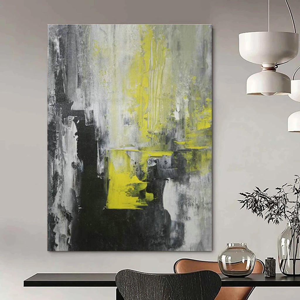 Extra Large Custom Handmade Abstract Painting for Sustainable Living Showrooms  DLZ0063