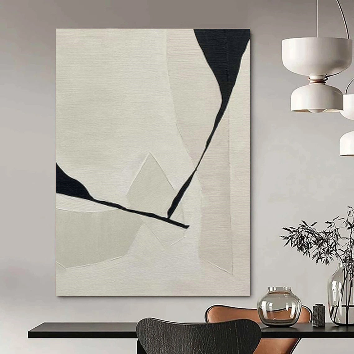 Gigantic Custom Hand-Painted Abstract Painting - Historical Reverence for Archaeological Museums  DLZ0240