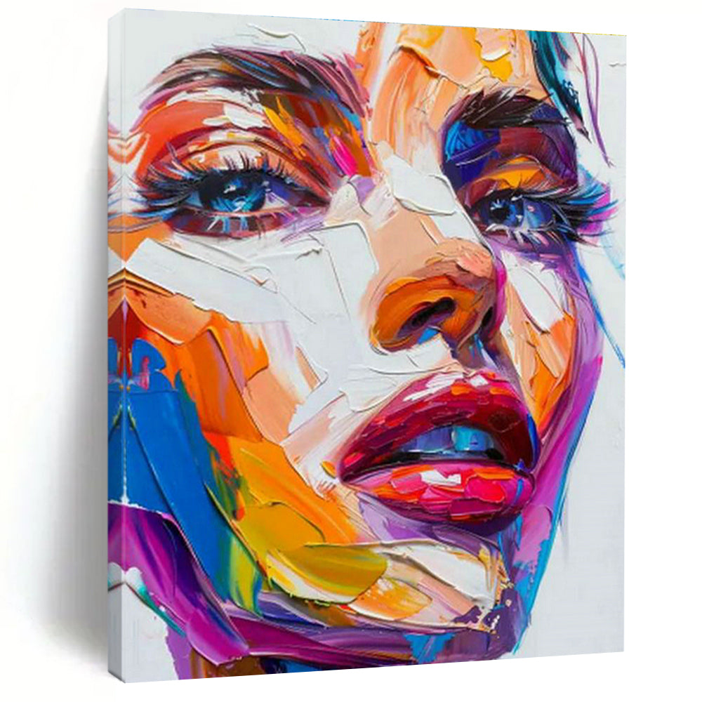 Striking Large Custom Hand-Painted Abstract Canvas - Mystical Aura for Tarot Reading Parlors  DLZ0221