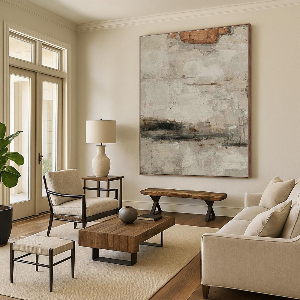Vast Custom Hand-Painted Abstract Painting - Inspiring Decor for Aviation Terminals  DLZ0183