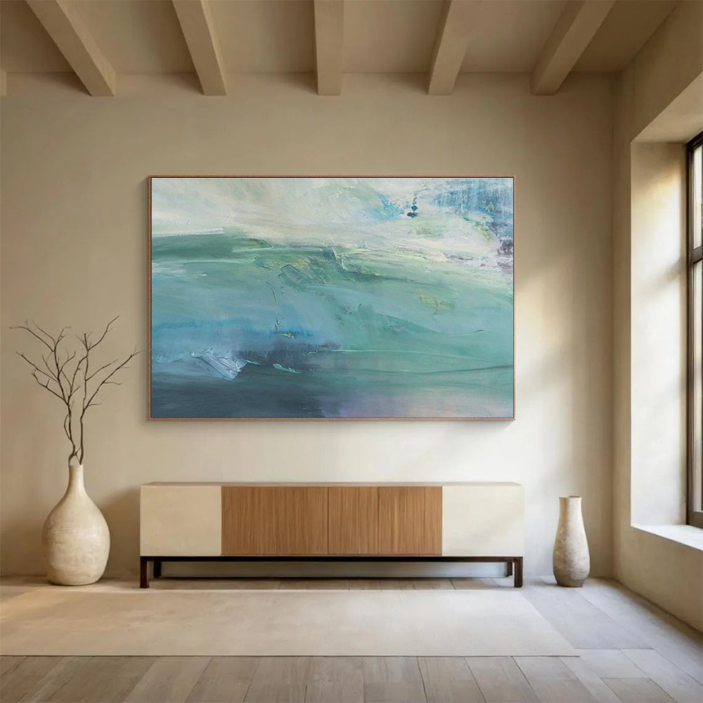 Customized Large-Scale Abstract Hand Painting for Cable Car Station DLZ2801