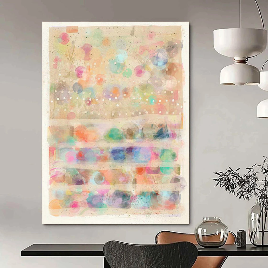 Large-Scale Custom Hand-Painted Abstract Painting - Classic Art Decoration for Teahouses  DLZ0143