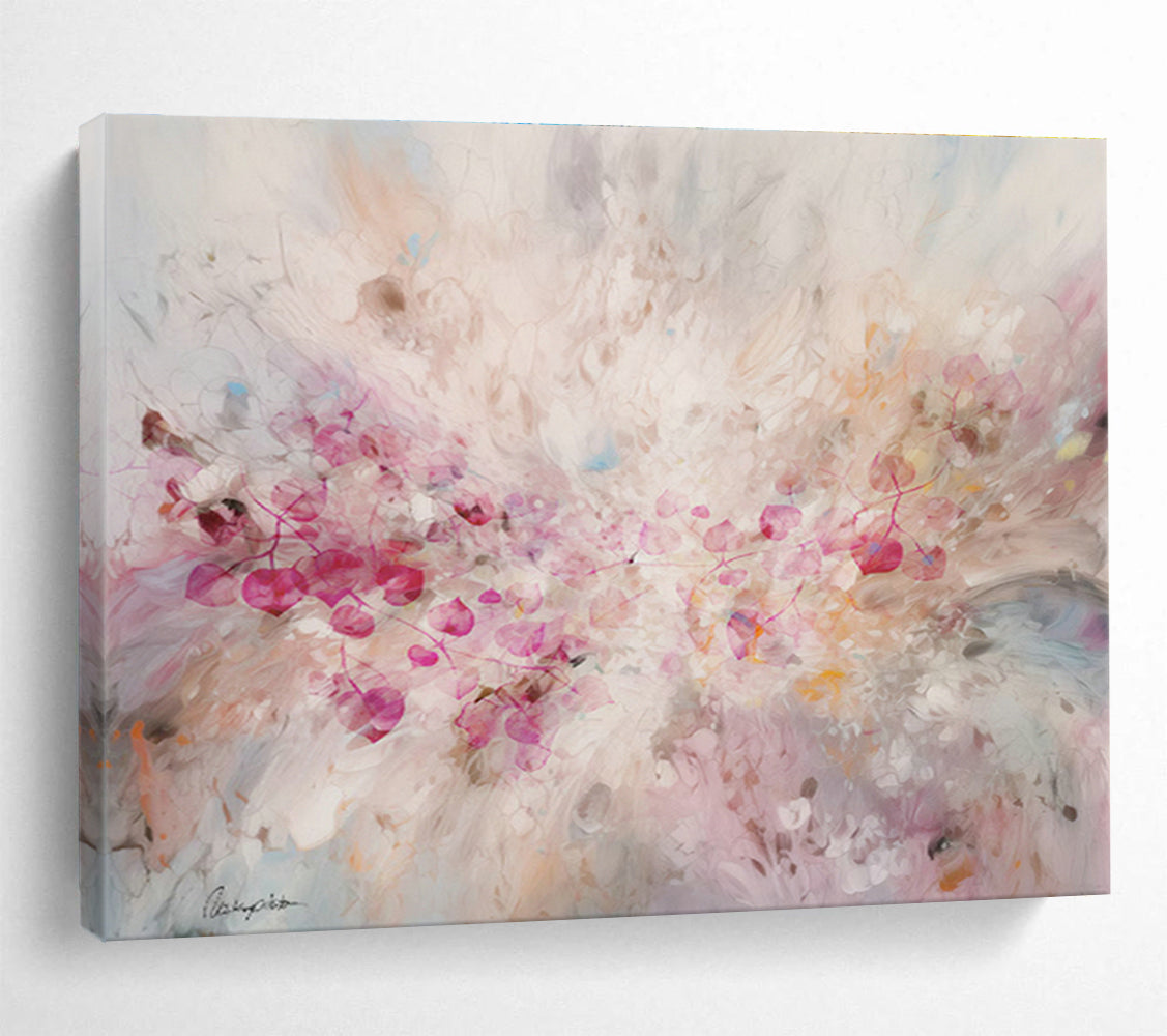 Custom-Made Giant Abstract Hand Painting for Historic Castle Event Hall DLZ2917