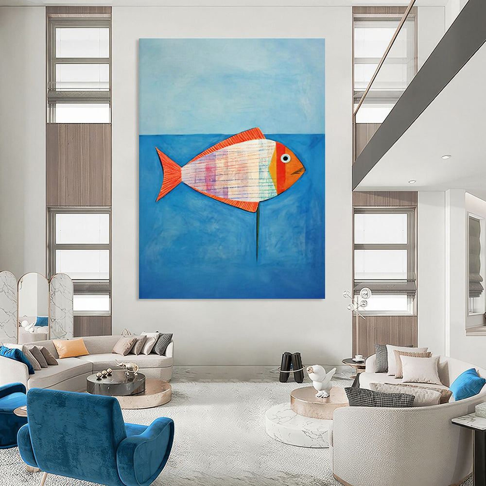 Extra Wide Custom Handmade Abstract Painting for Urban Mushroom Cultivation Centers  DLZ0113