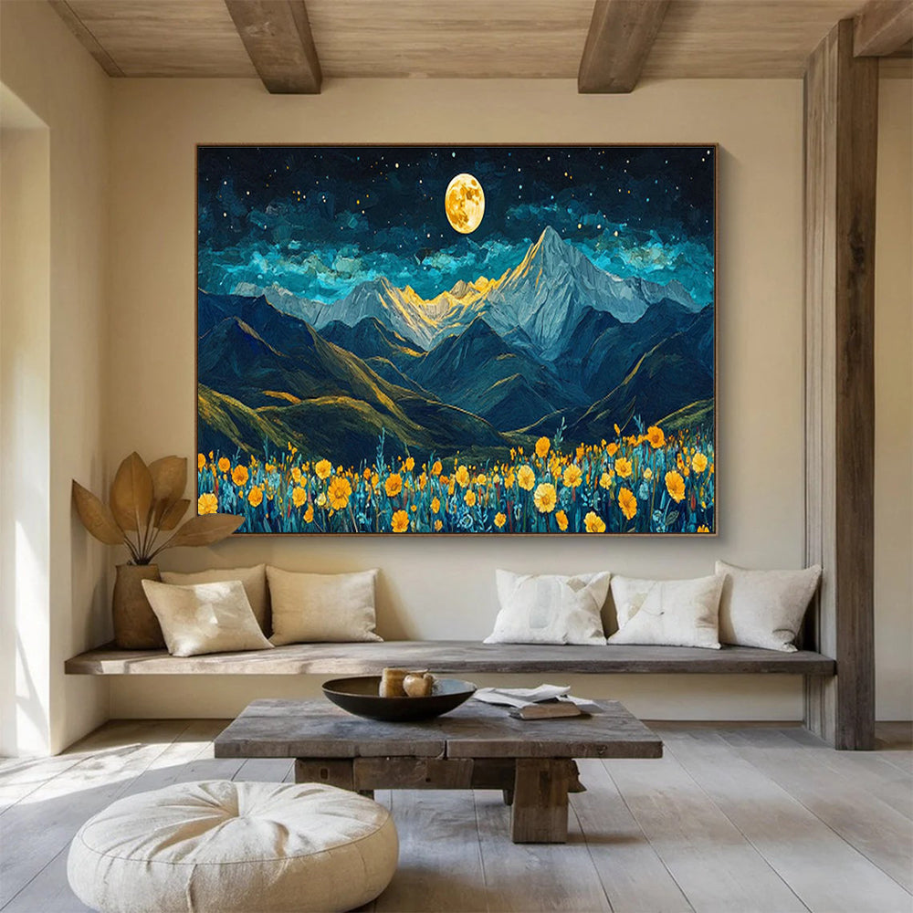 Large-Size Custom Hand-Painted Abstract Painting for Urban Vertical Farming Automated Pest Detection Lab DLZ3078
