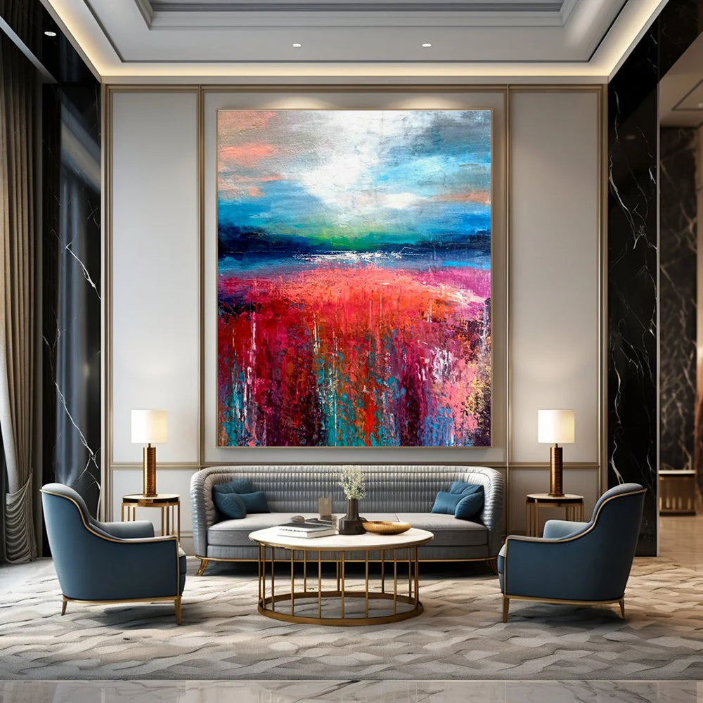 Extra Large Custom Handmade Abstract Wall Art for Calligraphy Studios  DLZ0011