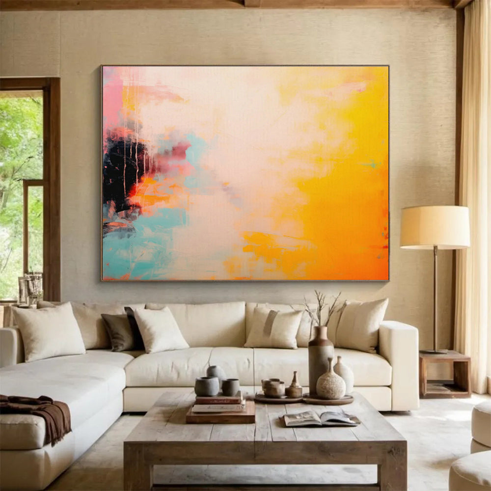 Customized Large-Scale Abstract Hand Painting for Nanotechnology Laboratory DLZ2855