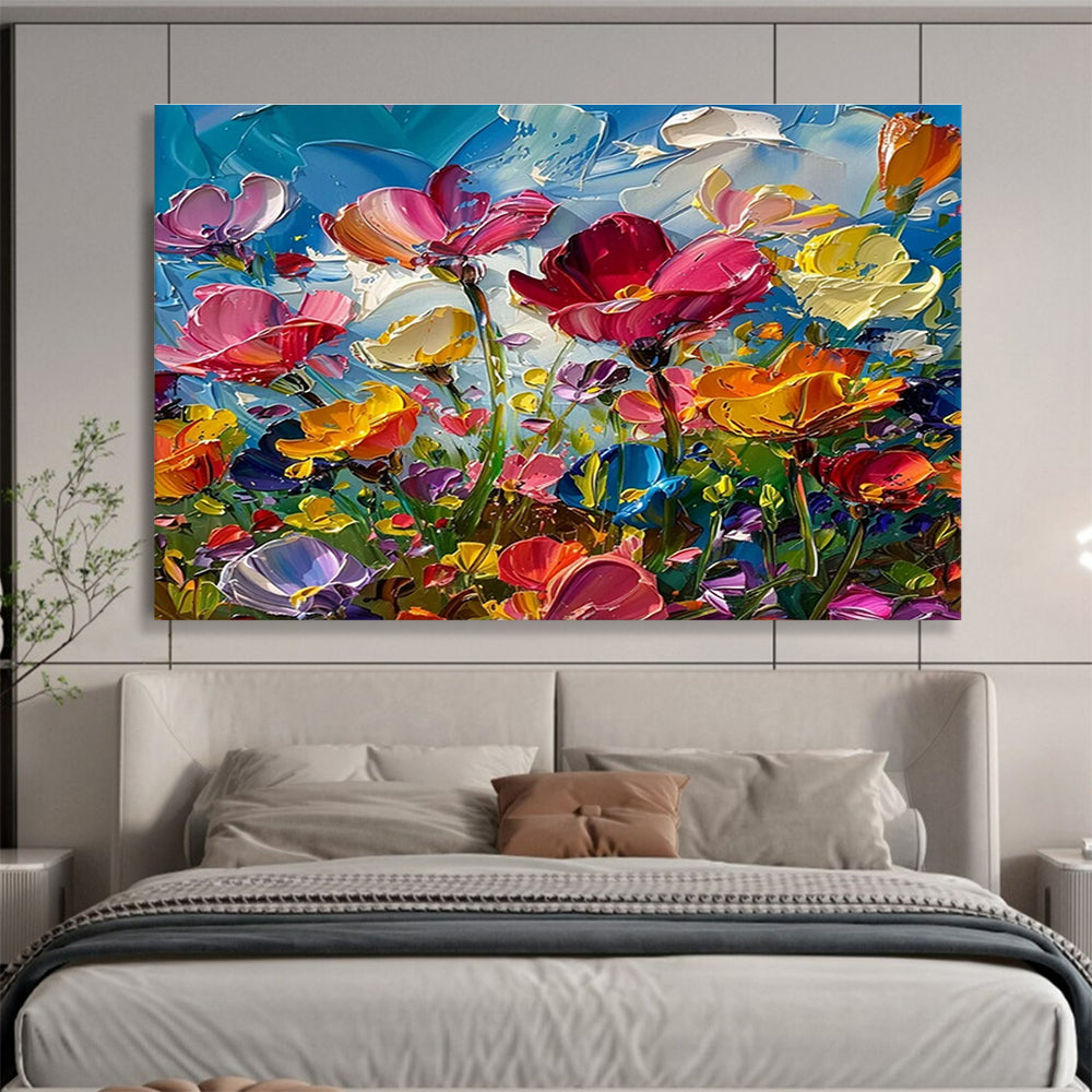 Customized Large Abstract Hand Painting for Underwater Noise Pollution Source Identification and Mitigation Project DLZ3178