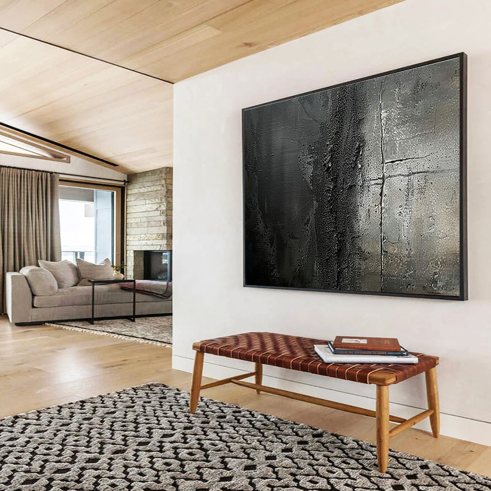 Custom-Made AI Research Lab Large Abstract Hand Painting DLZ2534