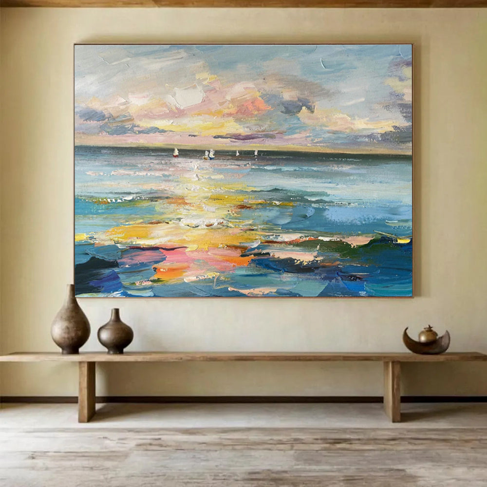 Bespoke Equestrian Center Oversized Hand-Painted Art