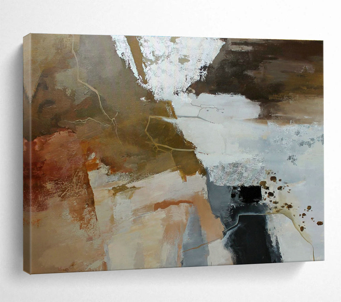 Large Custom Abstract Hand-Painted Art for Online Stock Trading Platform Operations Room DLZ2898