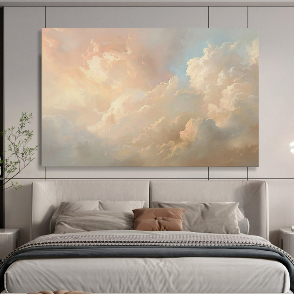 Bespoke Vertical Aquatic Plant Nursery Oversized Abstract Hand-Painted Mural DLZ2593
