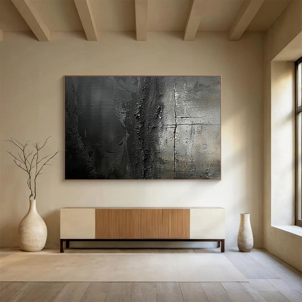 Custom-Made AI Research Lab Large Abstract Hand Painting DLZ2534