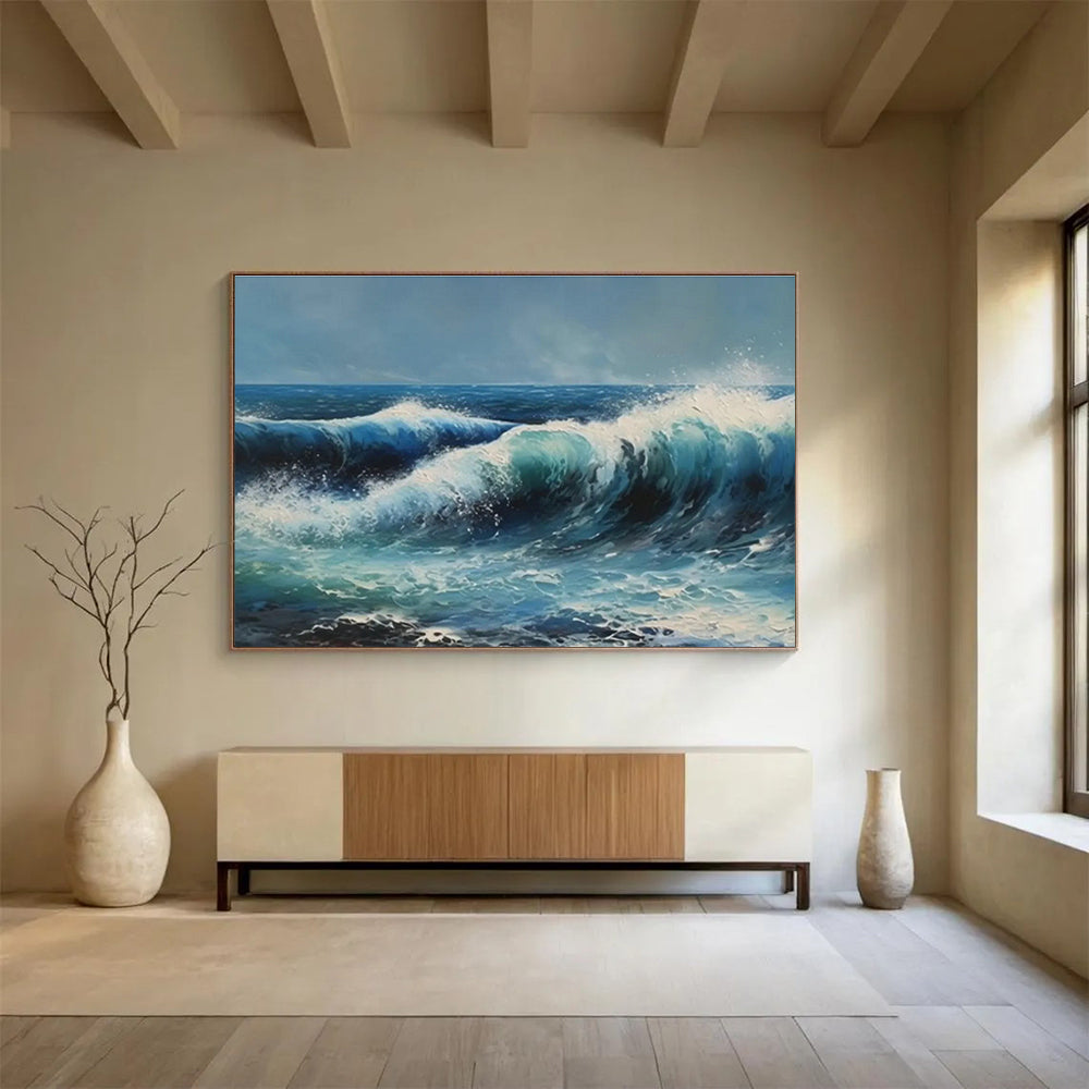Large Custom Abstract Hand-Painted Art for Auto Showroom DLZ2708