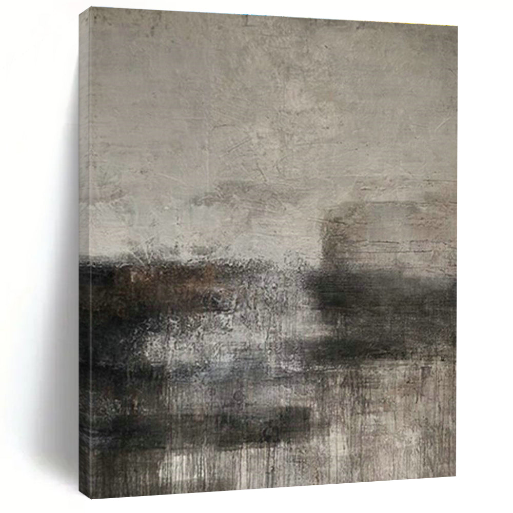 Immense Large-Scale Custom Hand-Painted Abstract Canvas - Inspiring Decor for Language Learning Centers  DLZ0194