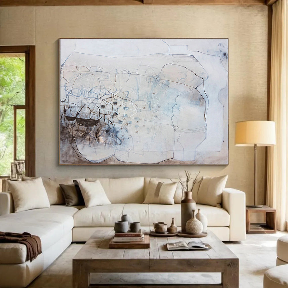 Bespoke Bedroom Large Abstract Hand-Painted Decor