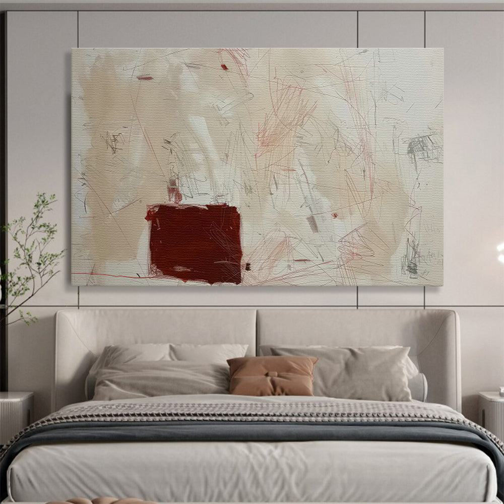 Custom-Made Hyperloop Maintenance Center Large Abstract Hand Painting DLZ2530
