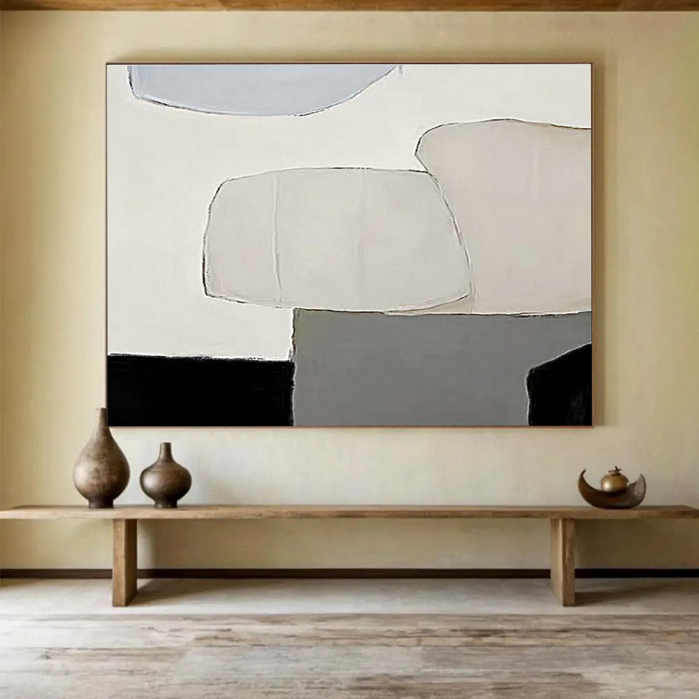 Oversized Custom Hand-Painted Abstract Art for High-Altitude Weather Balloon Launch Complex DLZ2981