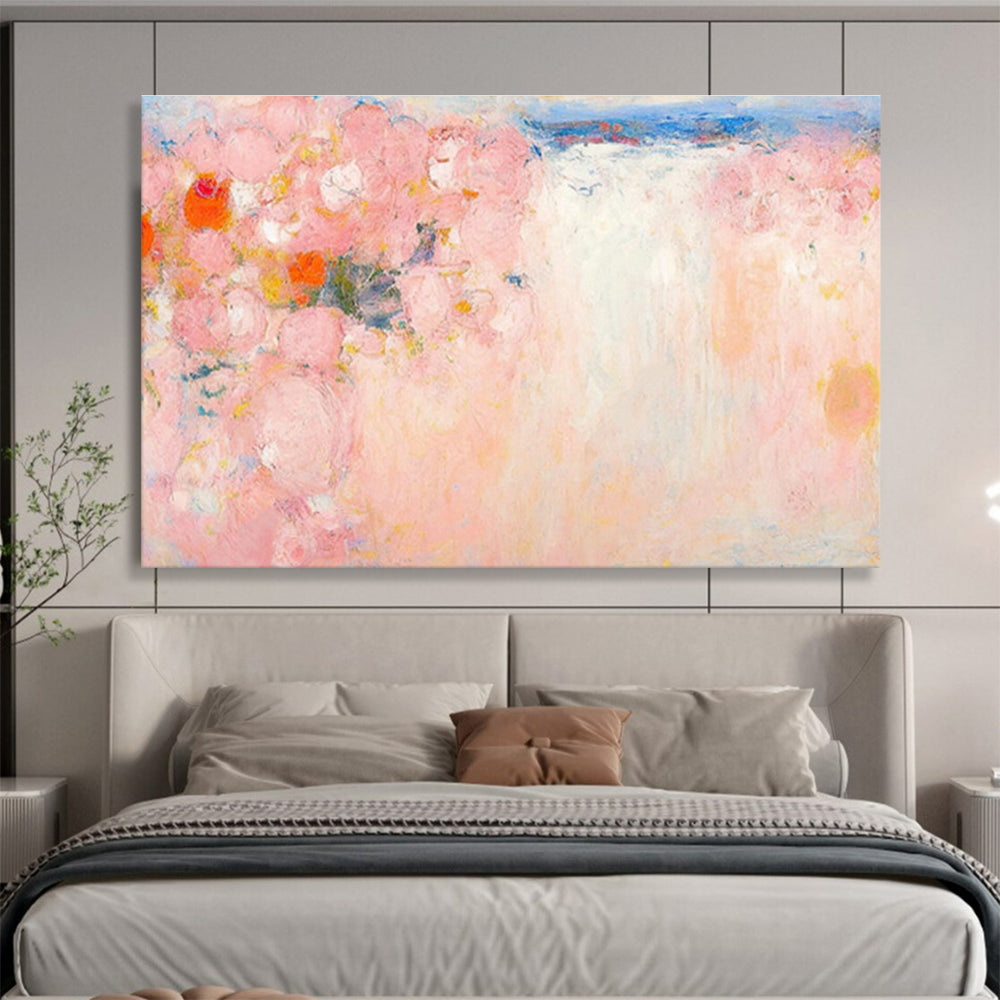 Custom Giant Abstract Hand Painting for Ferry Terminal Waiting Lounge DLZ2795